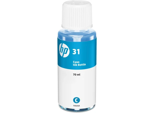 Чернила HP 31 Cyan для HP Smart Tank 300/400/500/600/5100/7000/7300/7600 series 1VU26AE