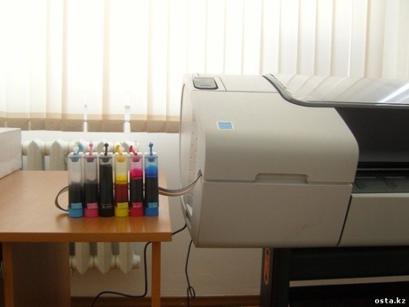 СНПЧ HP T790/T1100 (6 Color) с комплектом чернил 6 х 200 мл