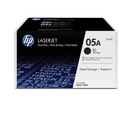 Картридж HP CE505D (05A) 2-pack для LaserJet P2035/P2055