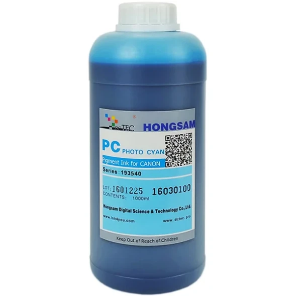 Чернила пигментные Hongsam DCTec Photo Cyan для Canon imagePROGRAF PRO-4600/6600 1000мл
