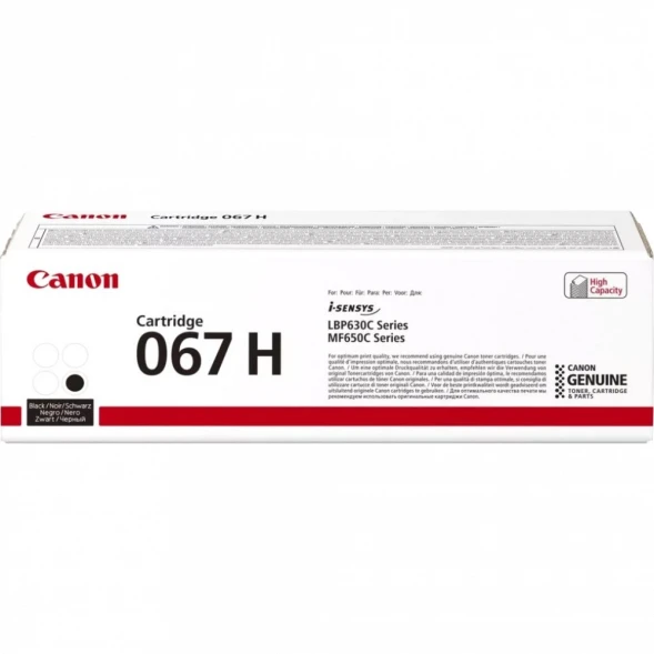 Картридж Canon 067H Black для MF651Cw/MF655Cdw/MF657Cdw/LBP631Cw/LBP633Cdw 5106C002