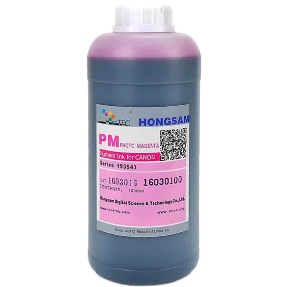 Чернила пигментные Hongsam DCTec Photo Magenta для Canon imagePROGRAF PRO-4600/6600 1000мл