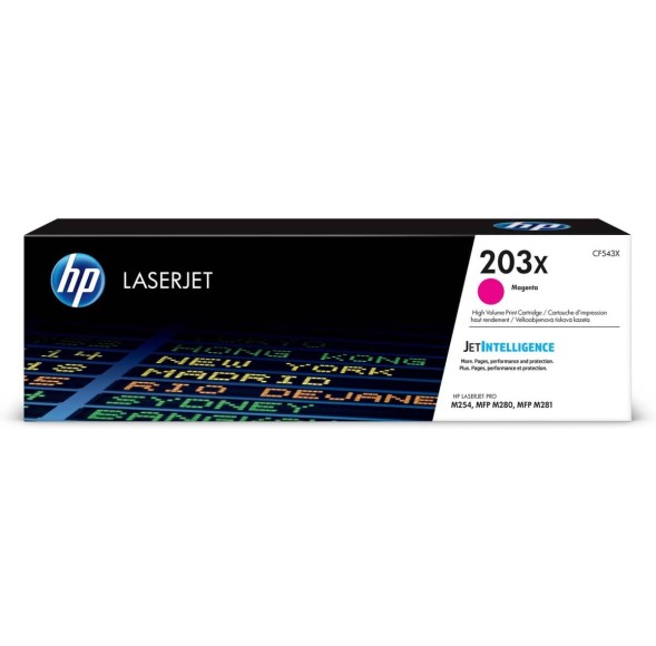 Картридж HP CF543X (203X) Magenta для Color LaserJet Pro M254nw/M254dw/M280nw/M281fdn/M281fdw