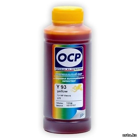 Чернила OCP Y 93 для HP Vivera 177, 100 gr.