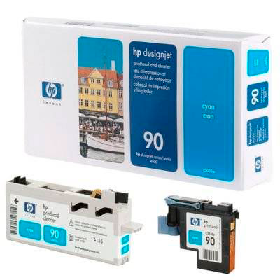Печатающая головка HP №90 Cyan Printhead and Printhead Cleaner C5055A 