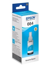 Чернила Epson 664 Cyan для L120/L222/L132/L312 T6642 C13T66424A