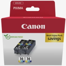 Картридж Canon CLI-36 Color (Twin Pack) для PIXMA TR150/BX110 1511B025