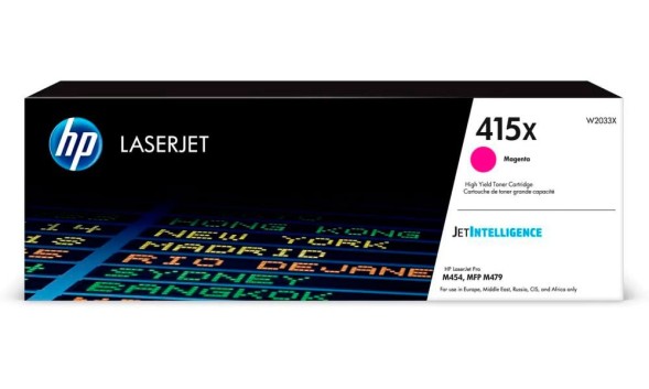 Картридж HP W2033X (415X) Magenta для Color LaserJet Pro M454dn/M479dw
